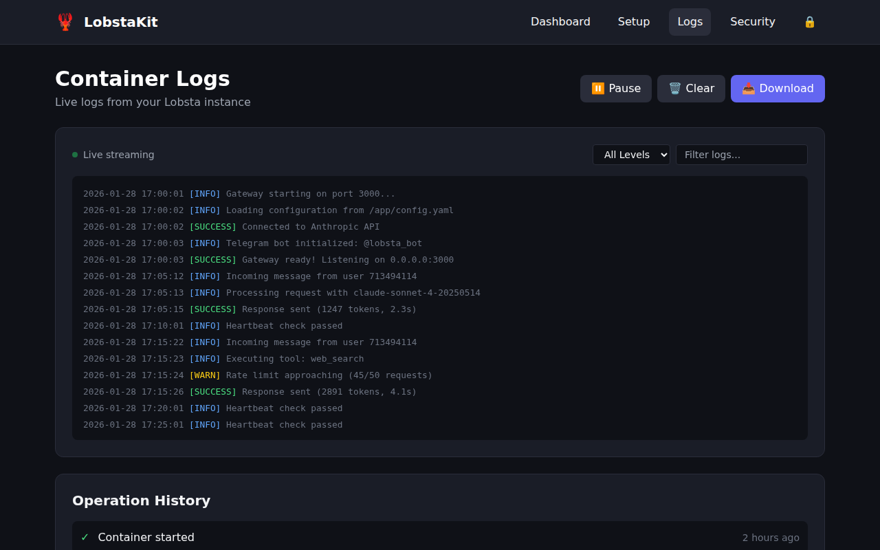 Logs Viewer